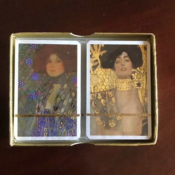 FINAL SALE NEW Gustav Klimt Boxed Playing Cards, Made in Austria - Picture 2 of 4